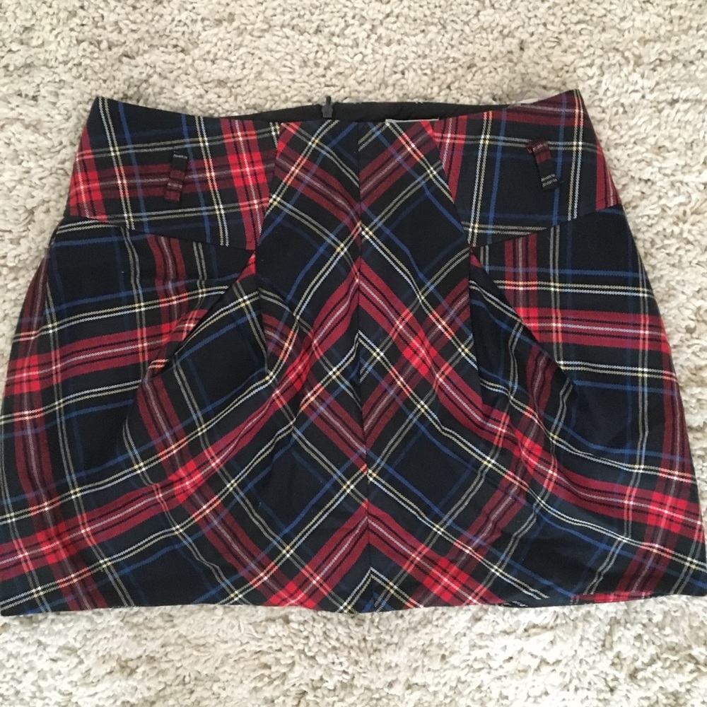Checkered midi Skirt